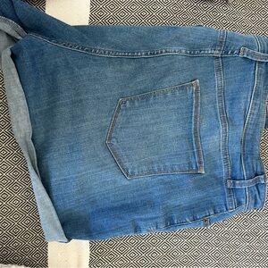 Universal Thread High Rise Midi Blue Denim Jean Shorts